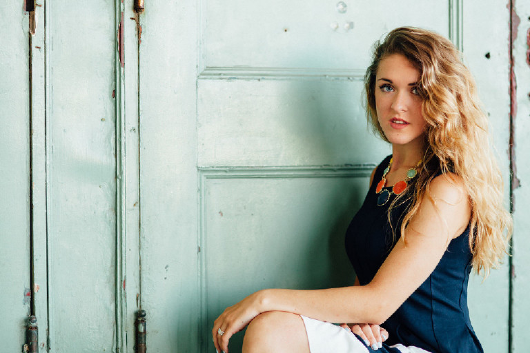 fashion minded senior photos with old antique doors by Kasey Ivan Photography