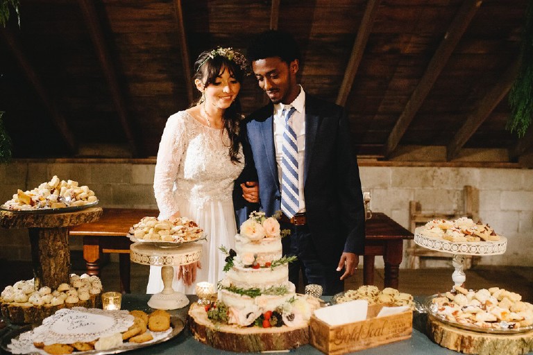 natural rustic barn african wedding reception at Windy Hollow Farm in the poconos by Kasey Ivan Photography