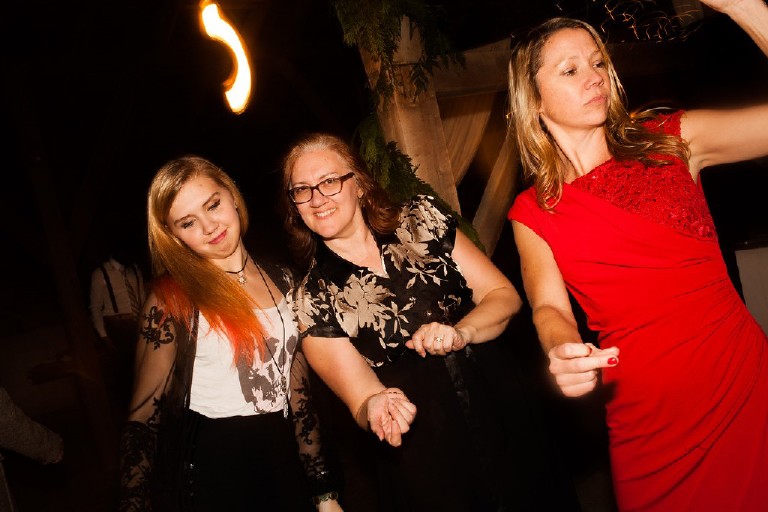 dancing light trails at wedding reception in poconos by Kasey Ivan Photography