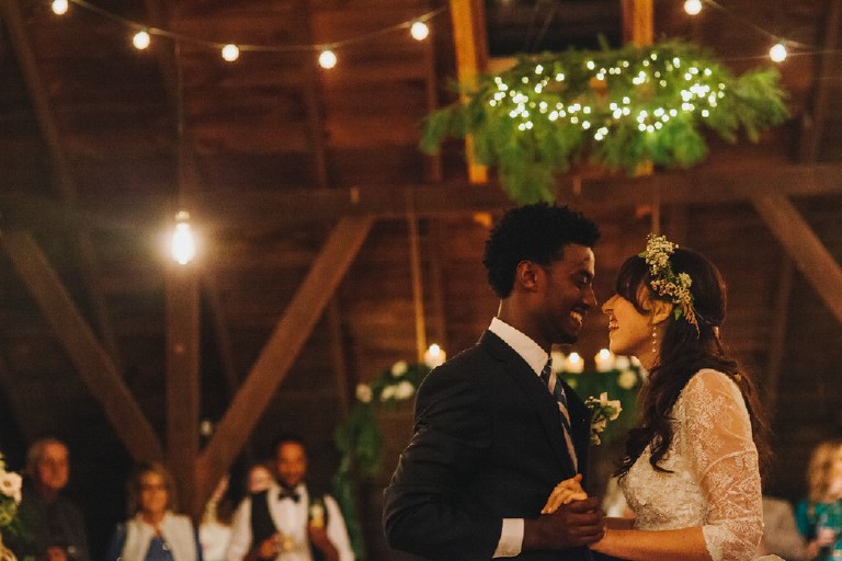 natural rustic barn african wedding reception at Windy Hollow Farm in the poconos by Kasey Ivan Photography