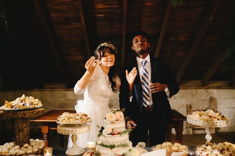 natural rustic barn african wedding reception at Windy Hollow Farm in the poconos by Kasey Ivan Photography