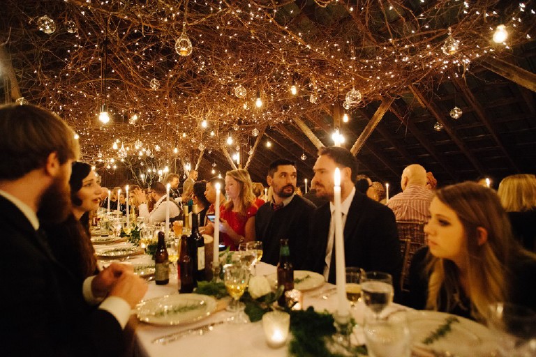 natural rustic barn african wedding reception at Windy Hollow Farm in the poconos by Kasey Ivan Photography