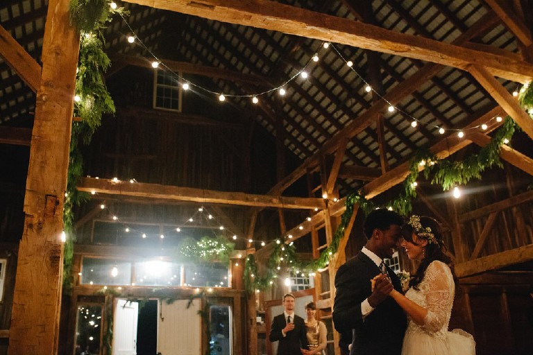 natural rustic barn african wedding reception at Windy Hollow Farm in the poconos by Kasey Ivan Photography