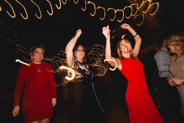 dancing light trails at wedding reception in poconos by Kasey Ivan Photography