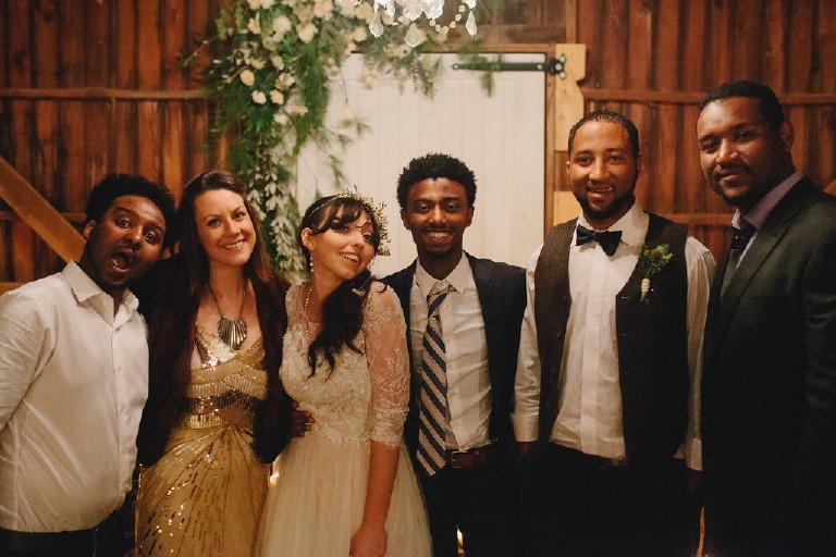 natural rustic barn african wedding reception at Windy Hollow Farm in the poconos by Kasey Ivan Photography