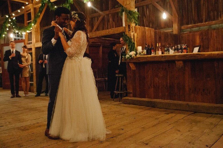 natural rustic barn african wedding reception at Windy Hollow Farm in the poconos by Kasey Ivan Photography