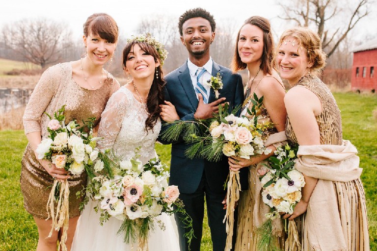 rustic african barn wedding at Windy Hollow Farm in the poconos by Kasey Ivan Photography