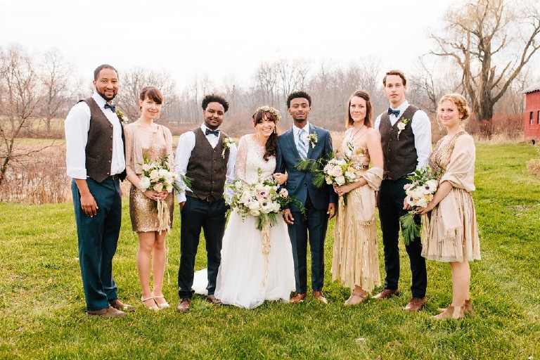 rustic african barn wedding at Windy Hollow Farm in the poconos by Kasey Ivan Photography