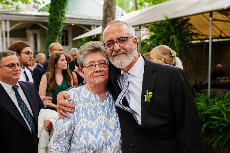 Image of the groom and his mother at his wedding at Hamilton's Grillroom Lambertville New Hope