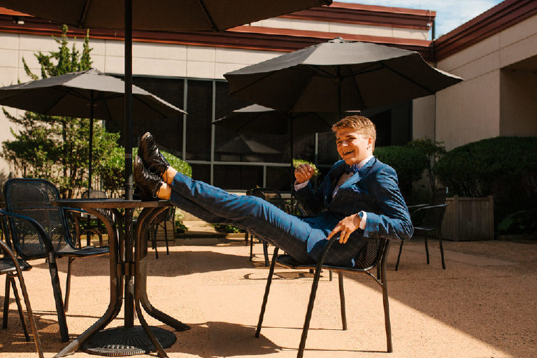 Tyler McClellan senior portrait photos in blue suit at Michener Museum in Doylestown Pennsylvania by photographer Kasey Ivan Photography-14