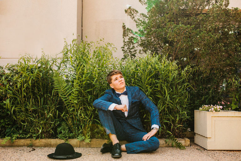 Tyler McClellan senior portrait photos in blue suit at Michener Museum in Doylestown Pennsylvania by photographer Kasey Ivan Photography-15