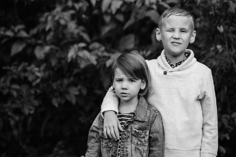 grunge documentary style family portrait by New Hope photographer Kasey Ivan